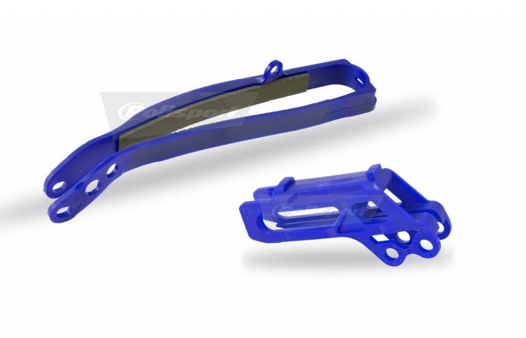 Chain guide / slider kit POLISPORT 90605 blue Yam 98