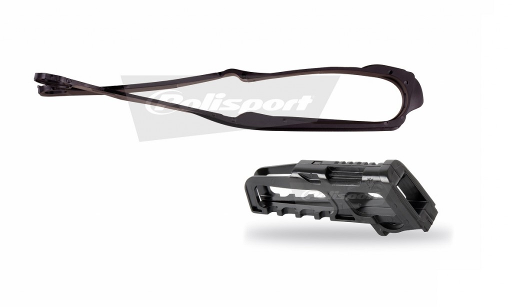 Chain Guide/Slider KIT POLISPORT 90624 Crni