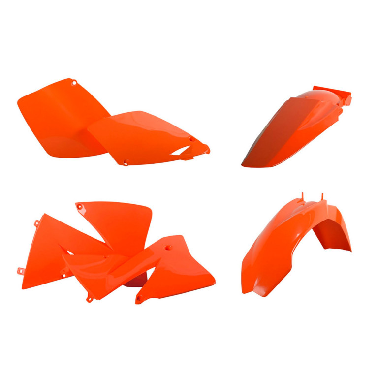 Plastic body kit POLISPORT 90652 orange KTM
