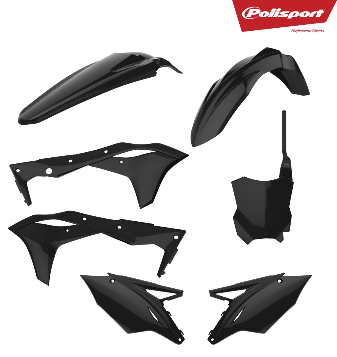 Plastic body kit POLISPORT 90715 Crni