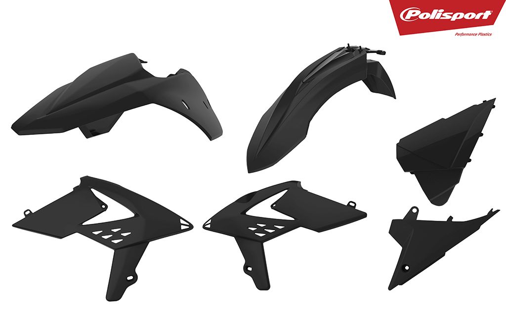 Plastic body kit POLISPORT 90749 Crni