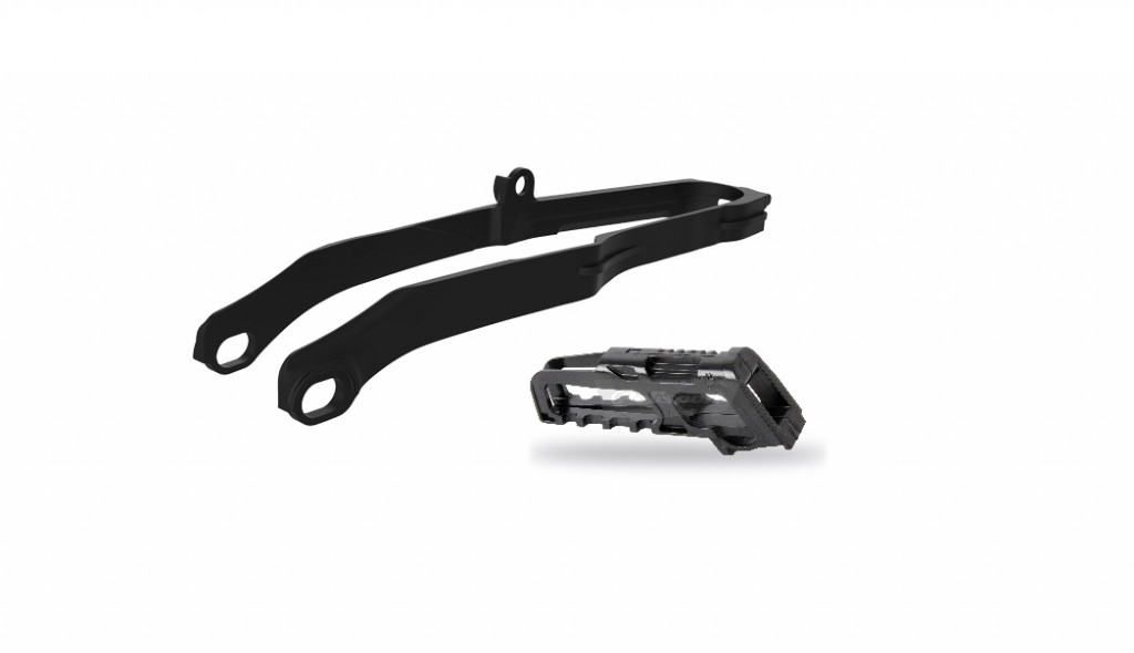 Chain guide / slider kit POLISPORT Crni