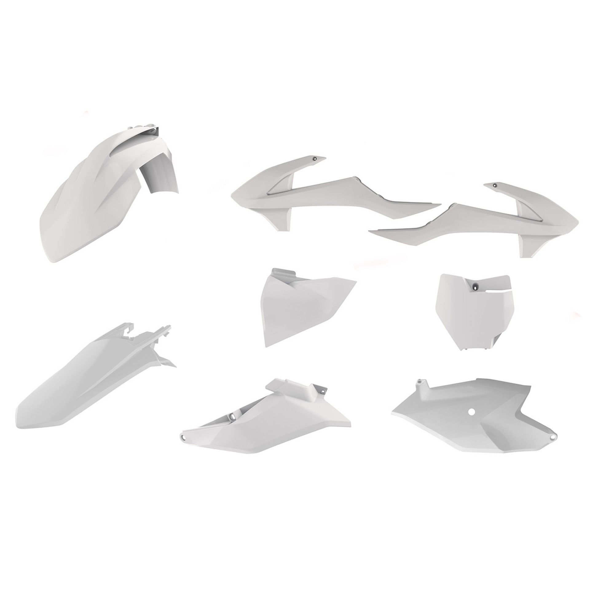Plastic body kit POLISPORT 90761 white for KTM SX 85 2018-2024