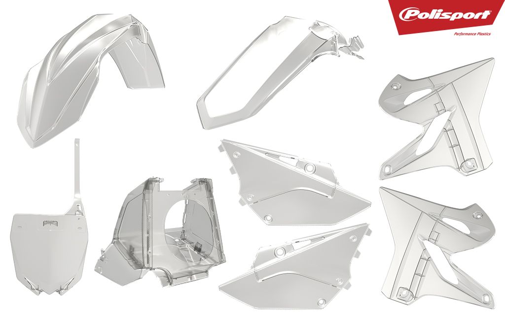 Plastic body kit POLISPORT 90773 restyling clear 99