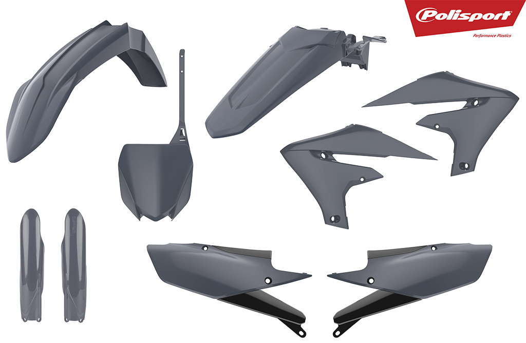 Plastic body kit POLISPORT grey