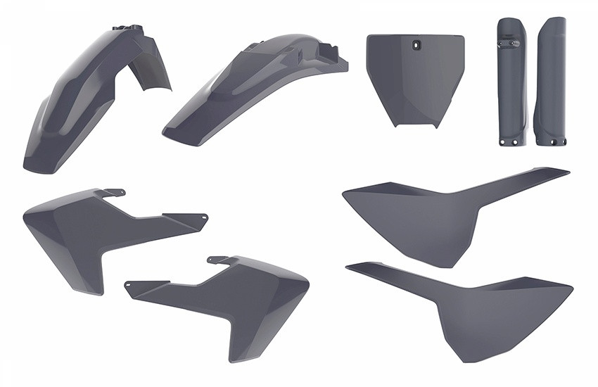 Plastic body kit POLISPORT 90842 nardo grey