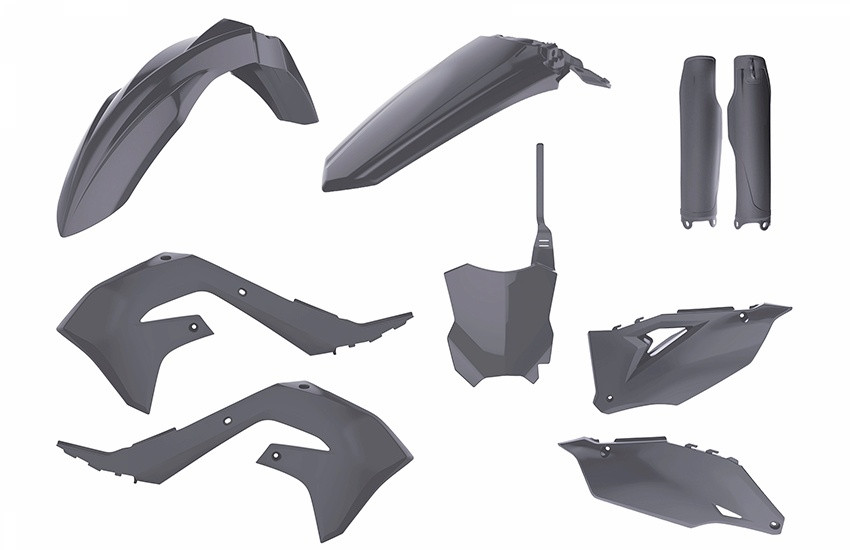 Plastic body kit POLISPORT 90844 nardo grey