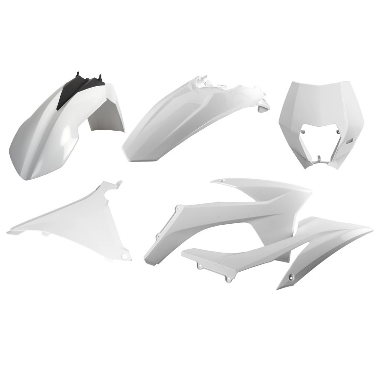 Plastic body kit POLISPORT 90854 white ktm