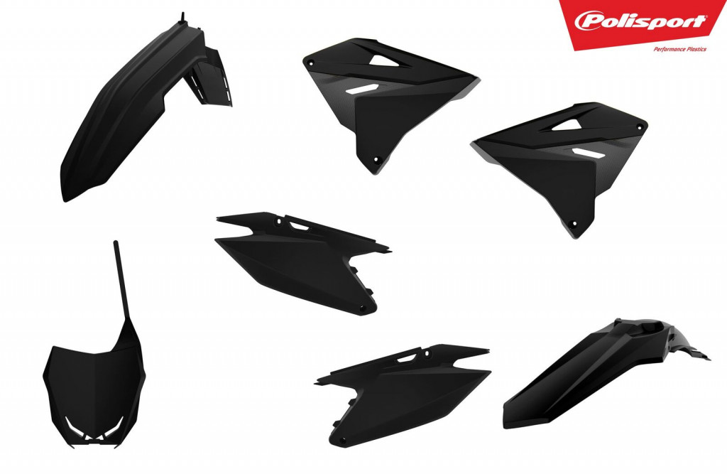 Plastic body kit POLISPORT 90865 Crni for SUZUKI RM 125 2001-2008, SUZUKI RM 250 2001-2008