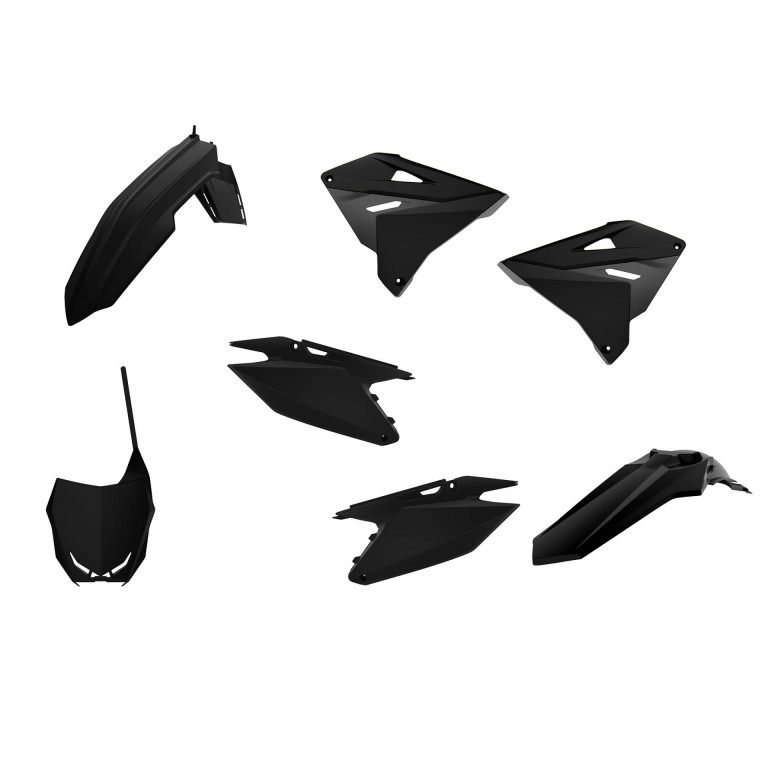 Plastic body kit POLISPORT 90865 Crni for SUZUKI RM 125 2001-2008, SUZUKI RM 250 2001-2008