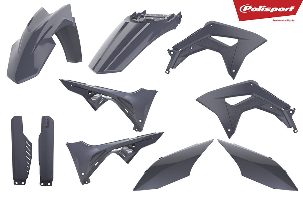 Plastic body kit POLISPORT 90872 nardo grey