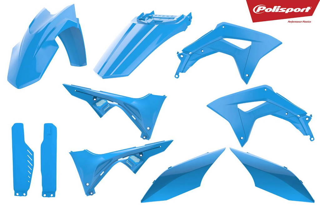 Plastic body kit POLISPORT 90873 bultaco blue