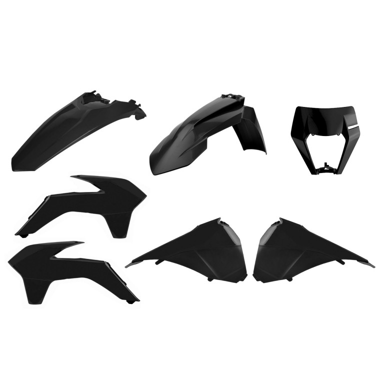 Plastic body kit POLISPORT 90880 restyling Crni