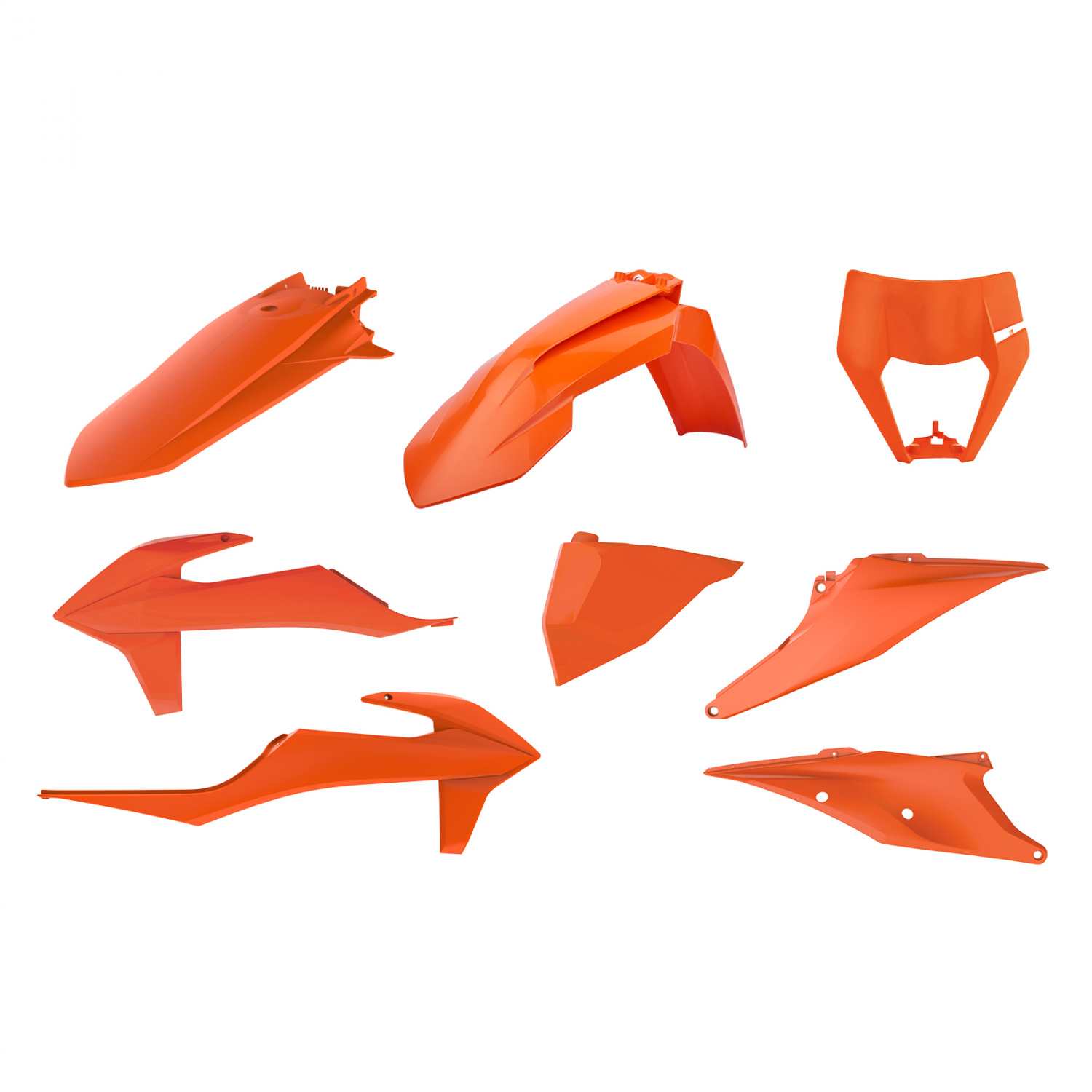 Plastic body kit POLISPORT 90914 Orange EB