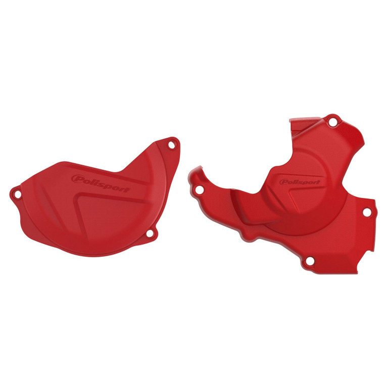 Clutch and ignition cover protector kit POLISPORT 90960 Crven