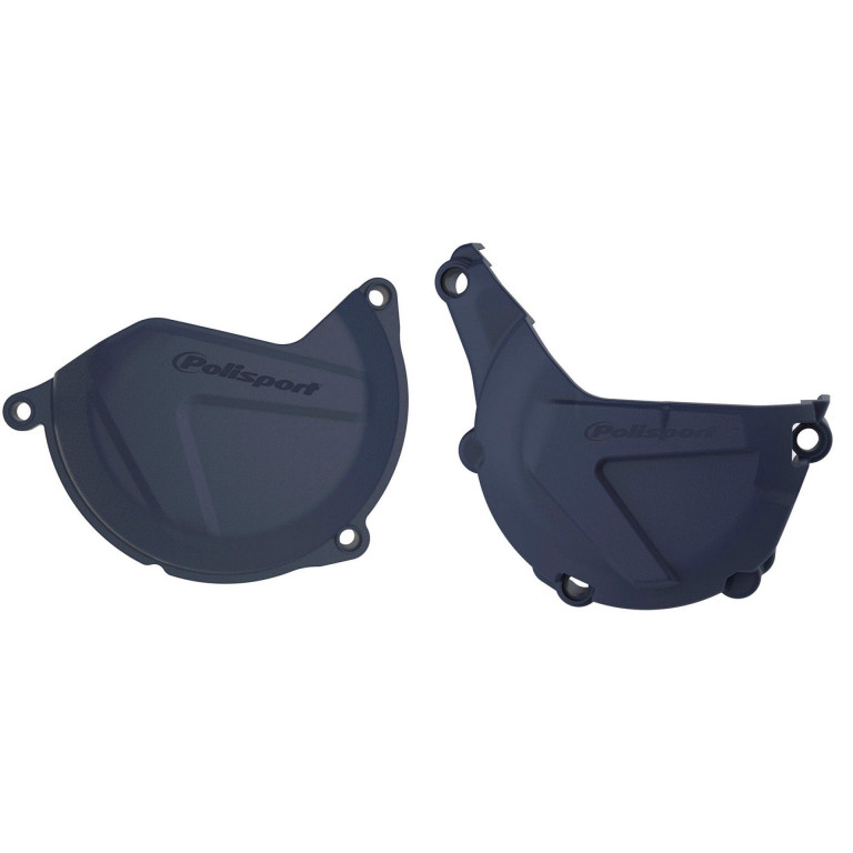 Clutch and ignition cover protector kit POLISPORT 90990 Plavi