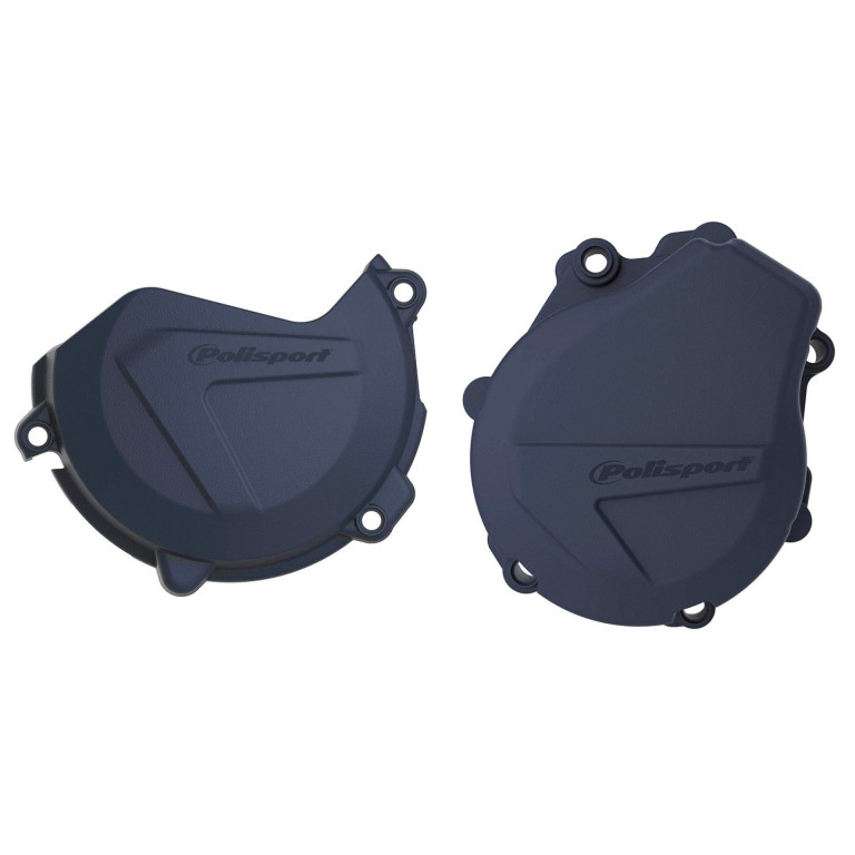 Clutch and ignition cover protector kit POLISPORT 90993 Plavi