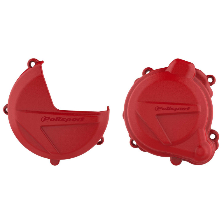 Clutch and ignition cover protector kit POLISPORT 90999 Crven