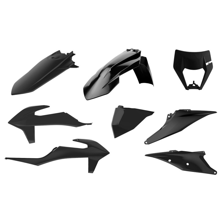 Plastic body kit POLISPORT 91017 Crni