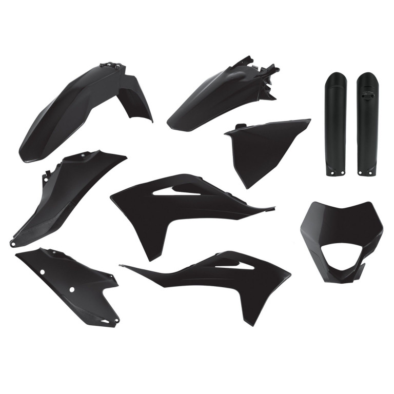 Plastic body kit POLISPORT 91028 enduro Crni