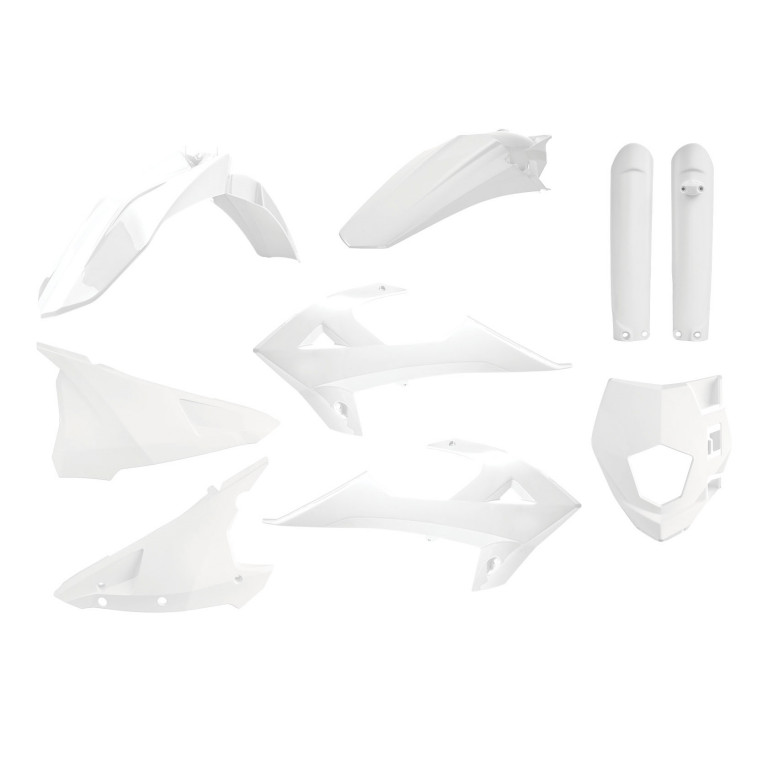 Plastic body kit POLISPORT 91031 enduro white