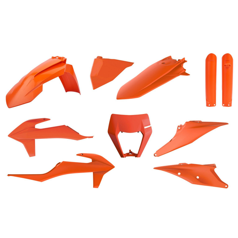 Plastic body kit POLISPORT 91041 enduro Orange