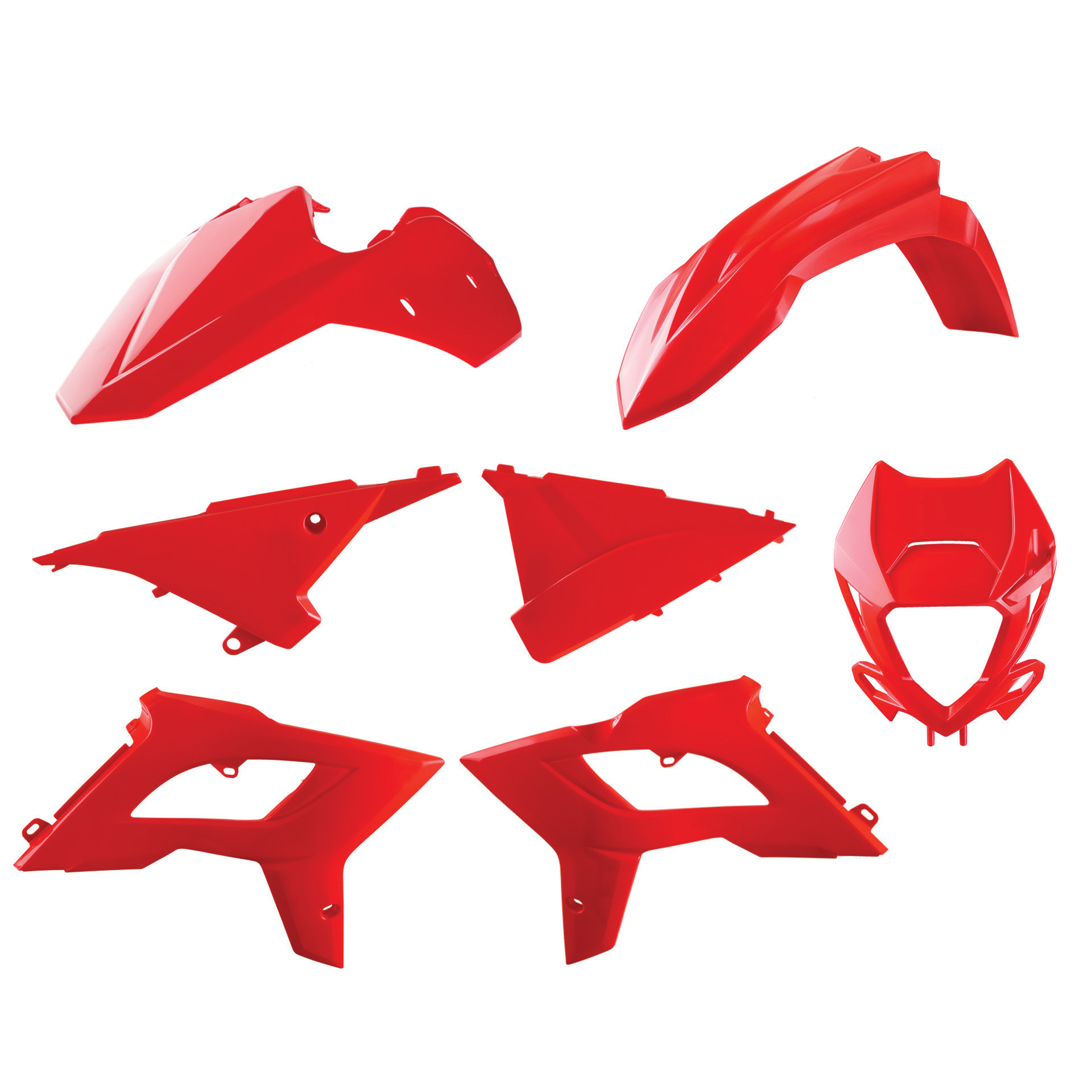 Plastic body kit POLISPORT 91085 restyling Crven