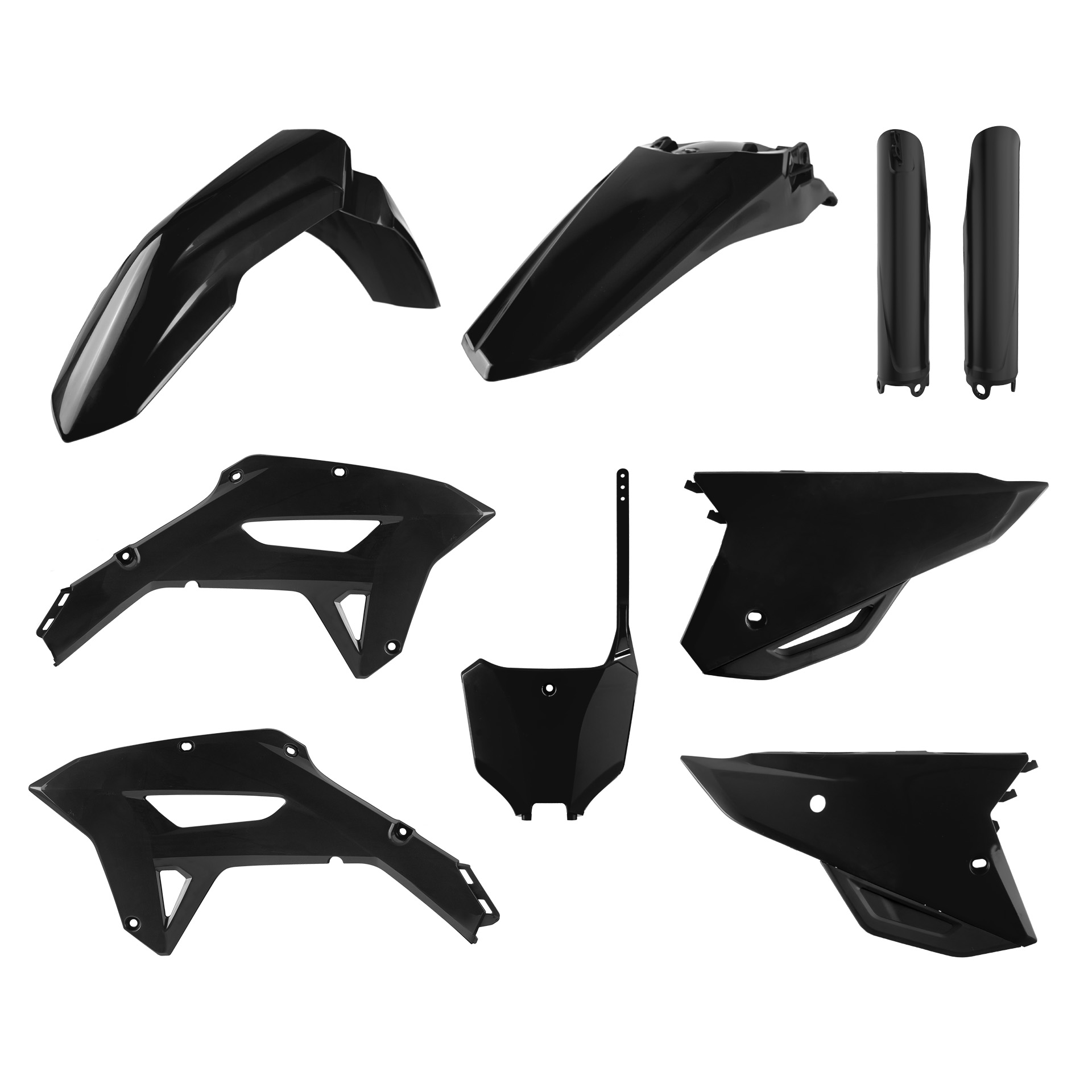 Plastic body kit POLISPORT 91094 Crni for HONDA CRF 250 RX  2022-2024, HONDA CRF 450 RX 2021-2024