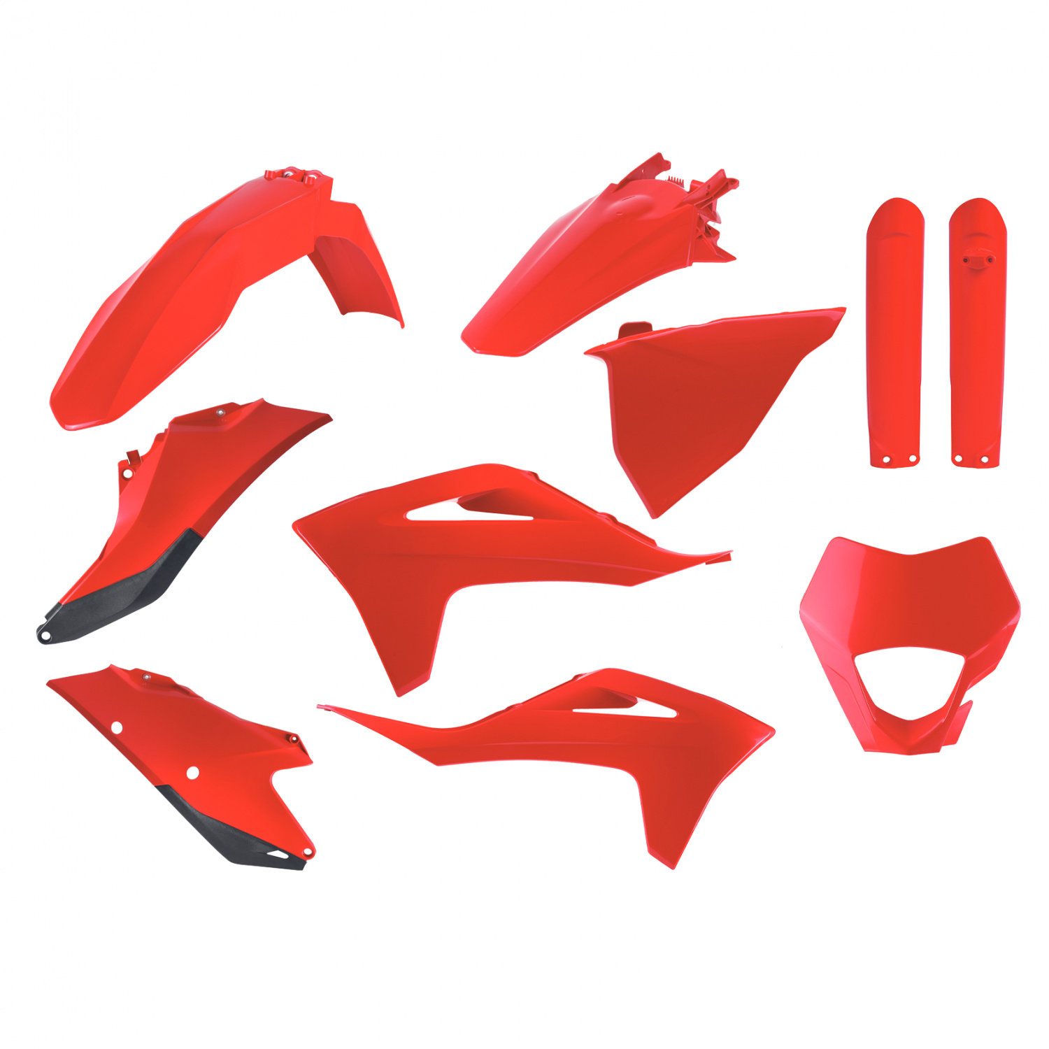 Plastic body kit POLISPORT 91116 MX/enduro Crven