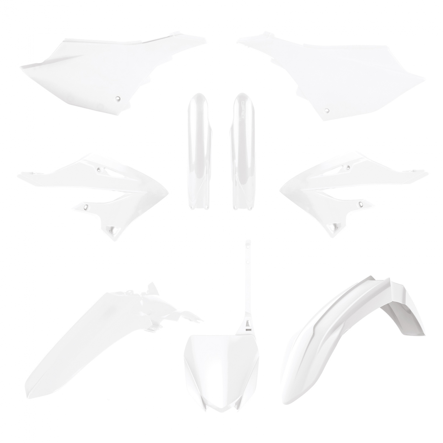 Plastic body kit POLISPORT 91128 White for YAMAHA YZ 125 2022-2026, YAMAHA YZ 250 2022-2026