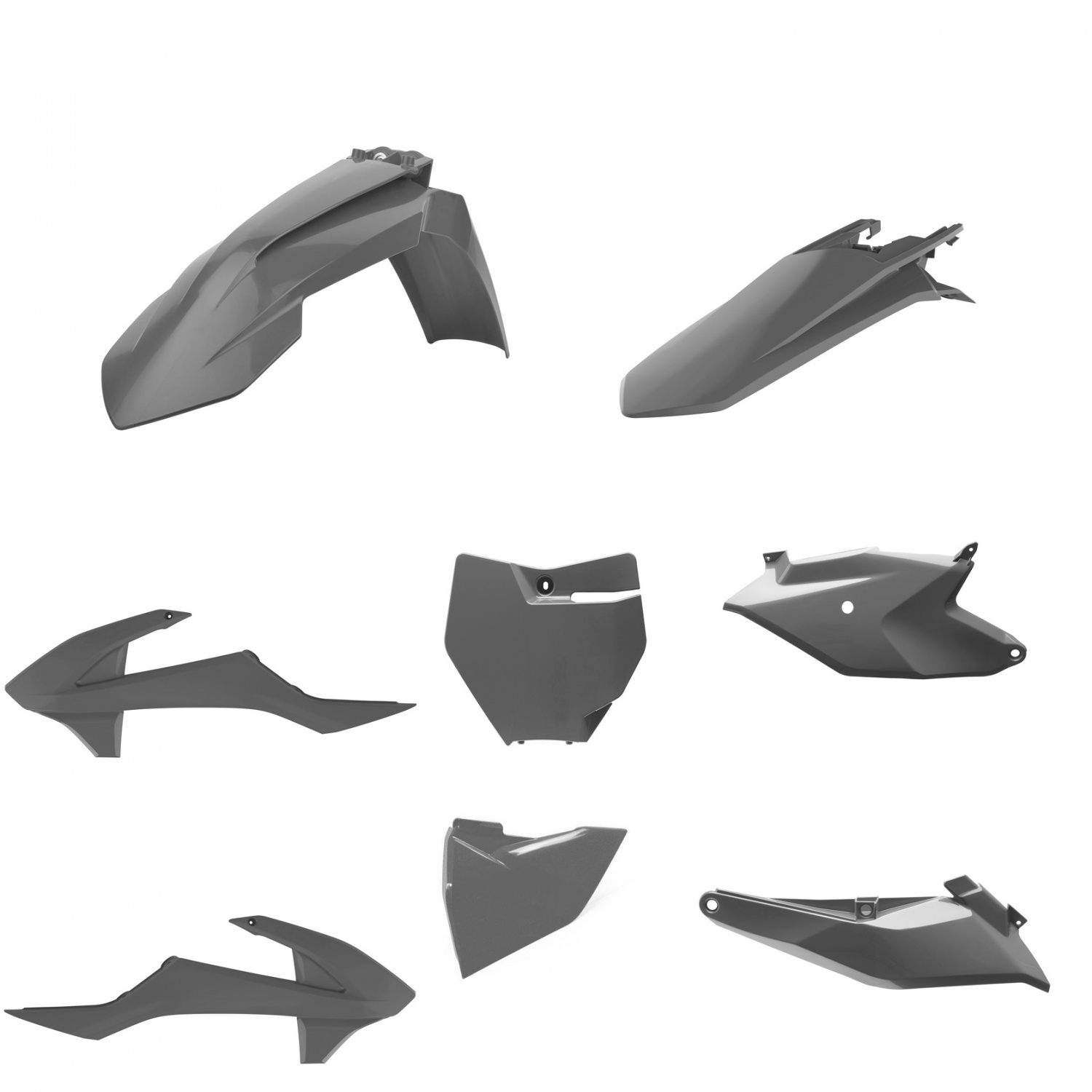Plastic body kit POLISPORT 91298 Grey