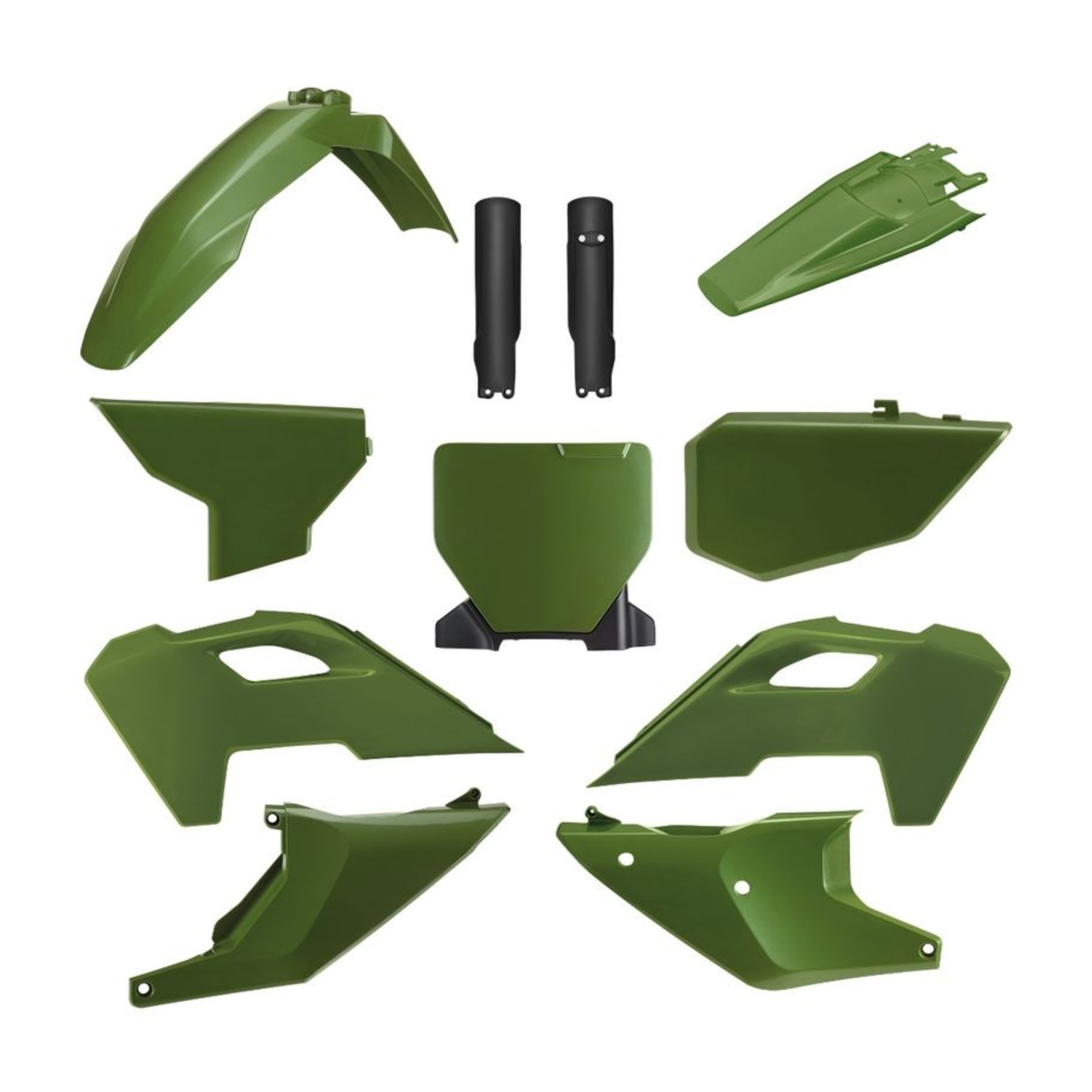 Plastic body kit POLISPORT 91308 Camo Green