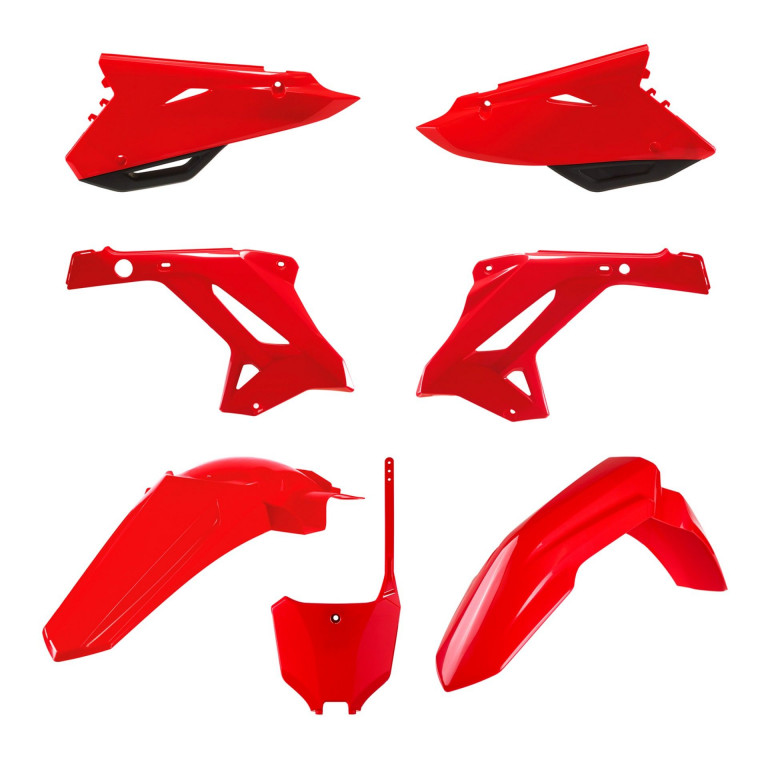 Plastic body kit POLISPORT 91309 Crven for HONDA CR 125 R 2002-2007, HONDA CR 250 R 2002-2007