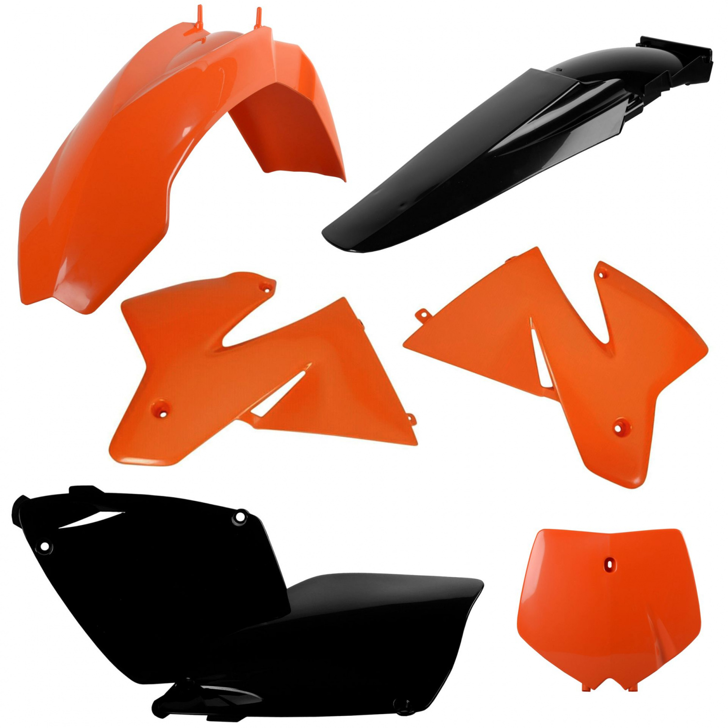 Plastic body kit POLISPORT 91340 Orange