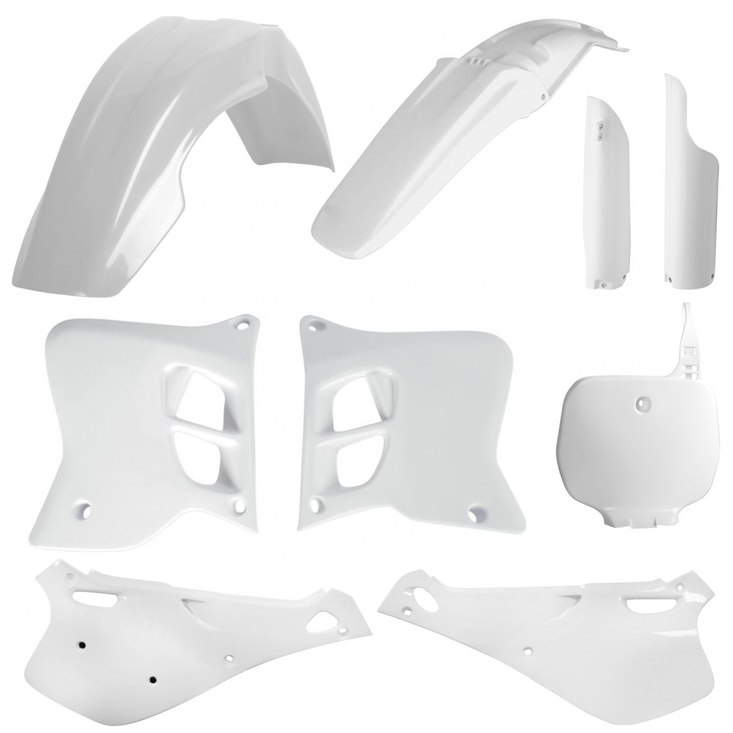 Plastic body kit POLISPORT 91343 OEM white for YAMAHA YZ 125 1993-1995, YAMAHA YZ 250 1993-1995