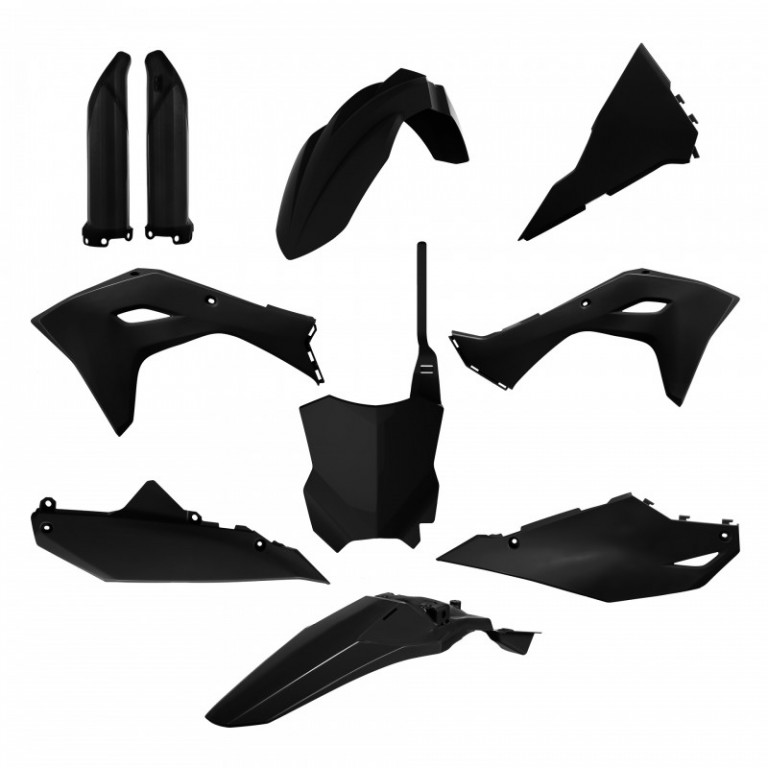 Plastic body kit POLISPORT 91362 Crni for KAWASAKI KX 450 (F) 2024-2026