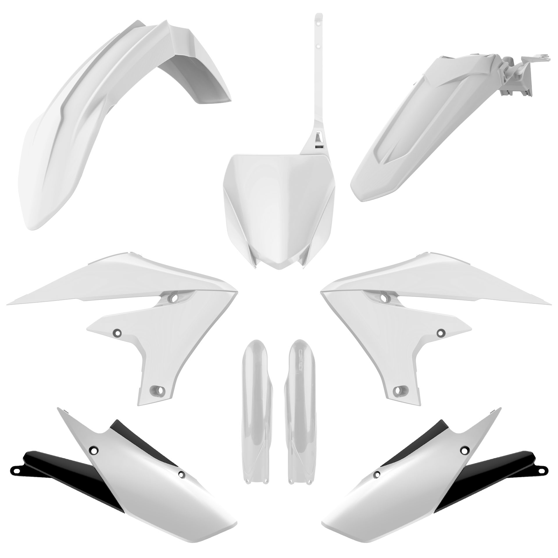 Plastic body kit POLISPORT 91409 White