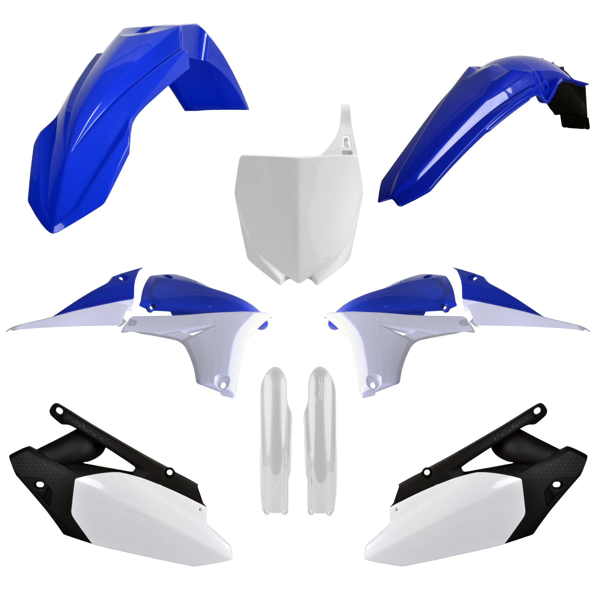 Plastic body kit POLISPORT 91413 OEM color 11-12 for YAMAHA YZ 450 F 2010-2013