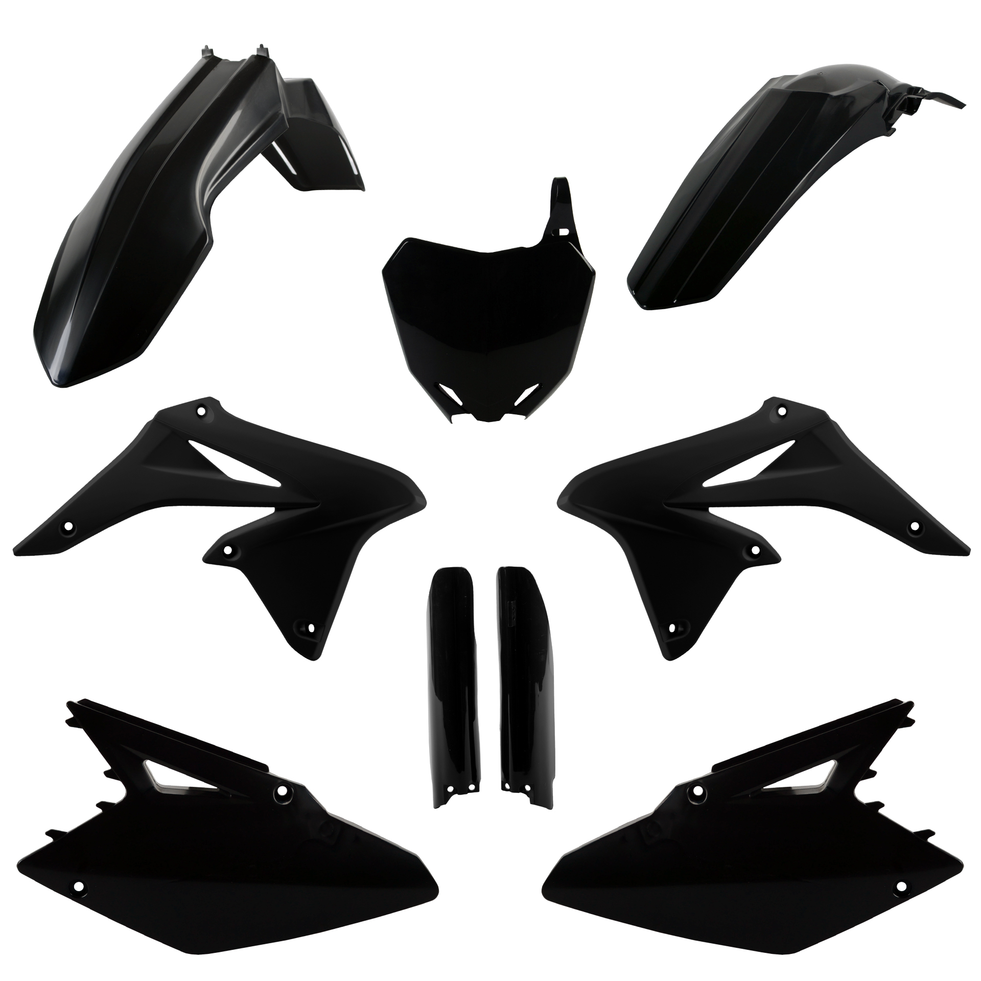 Plastic body kit POLISPORT 91425 Crni for SUZUKI RM-Z 250 2010-2018