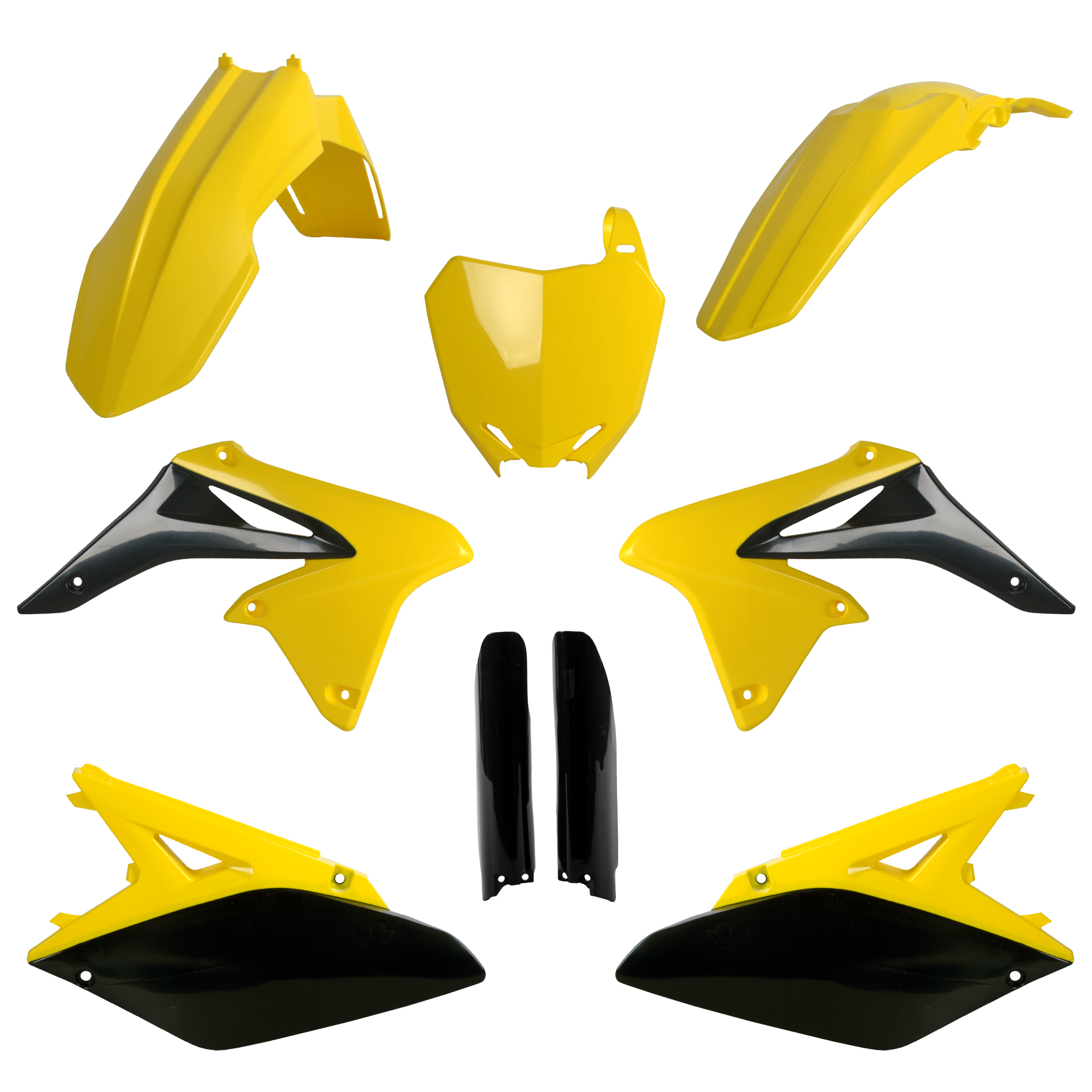 Plastic body kit POLISPORT 91426 OEM color 17 for SUZUKI RM-Z 250 2010-2018