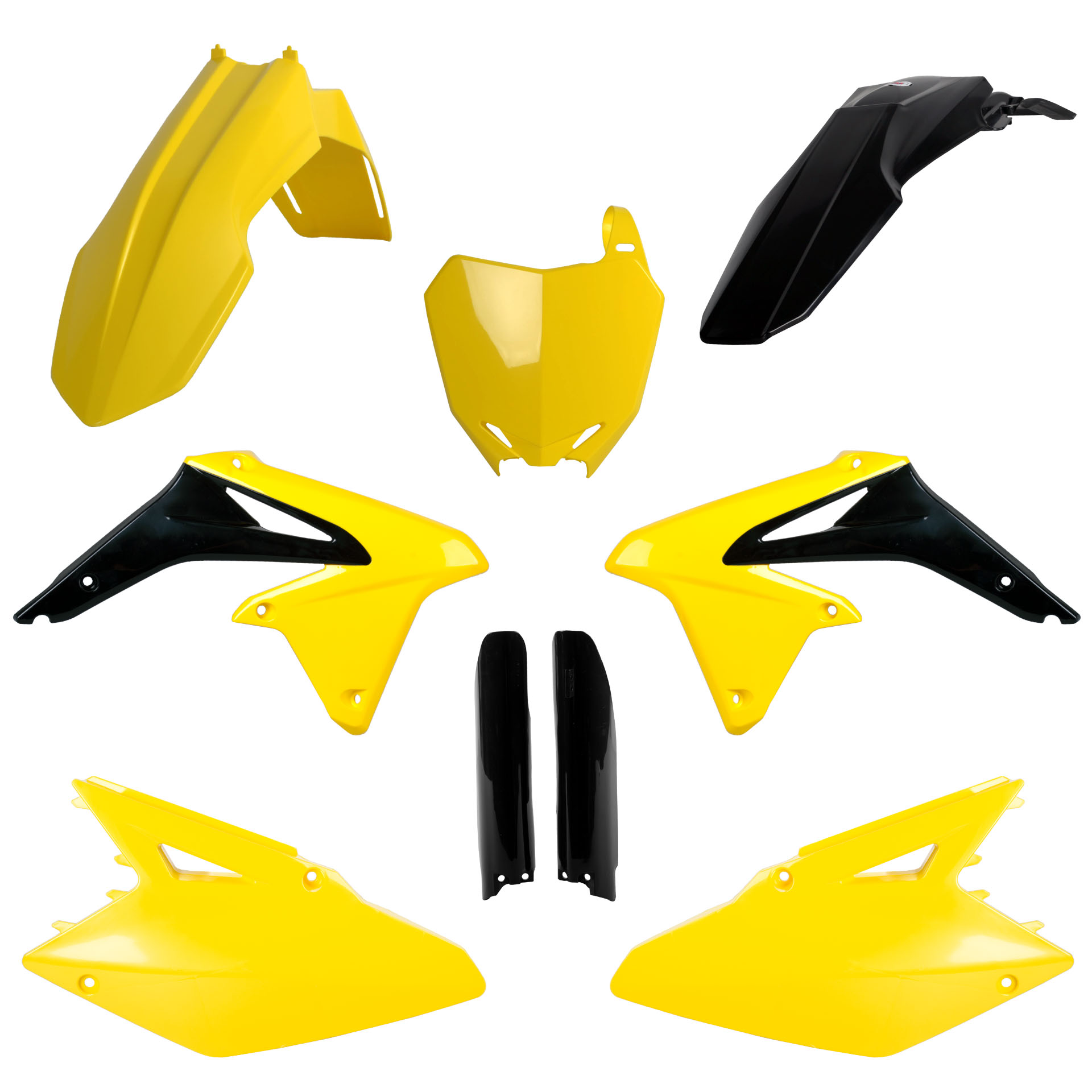 Plastic body kit POLISPORT 91430 OEM color 14-16 for SUZUKI RM-Z 450 2008-2017