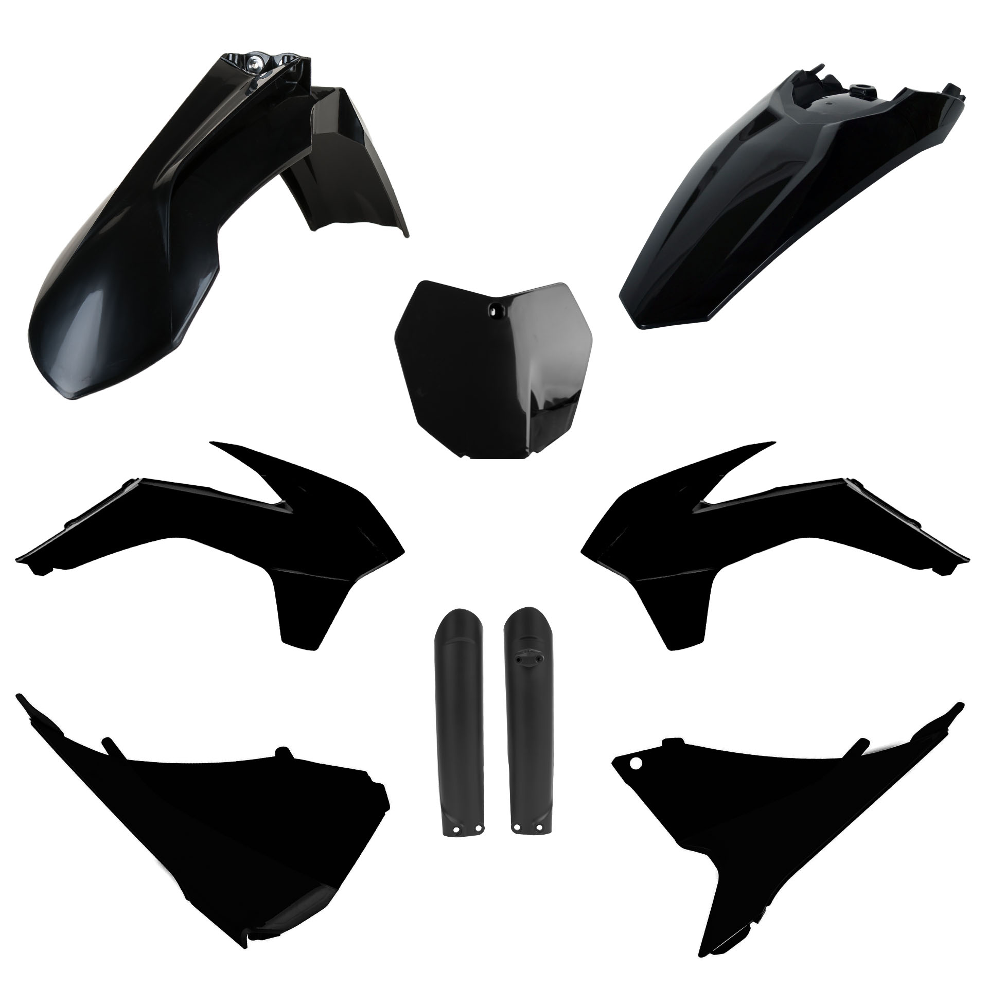 Plastic body kit POLISPORT 91451 Crni