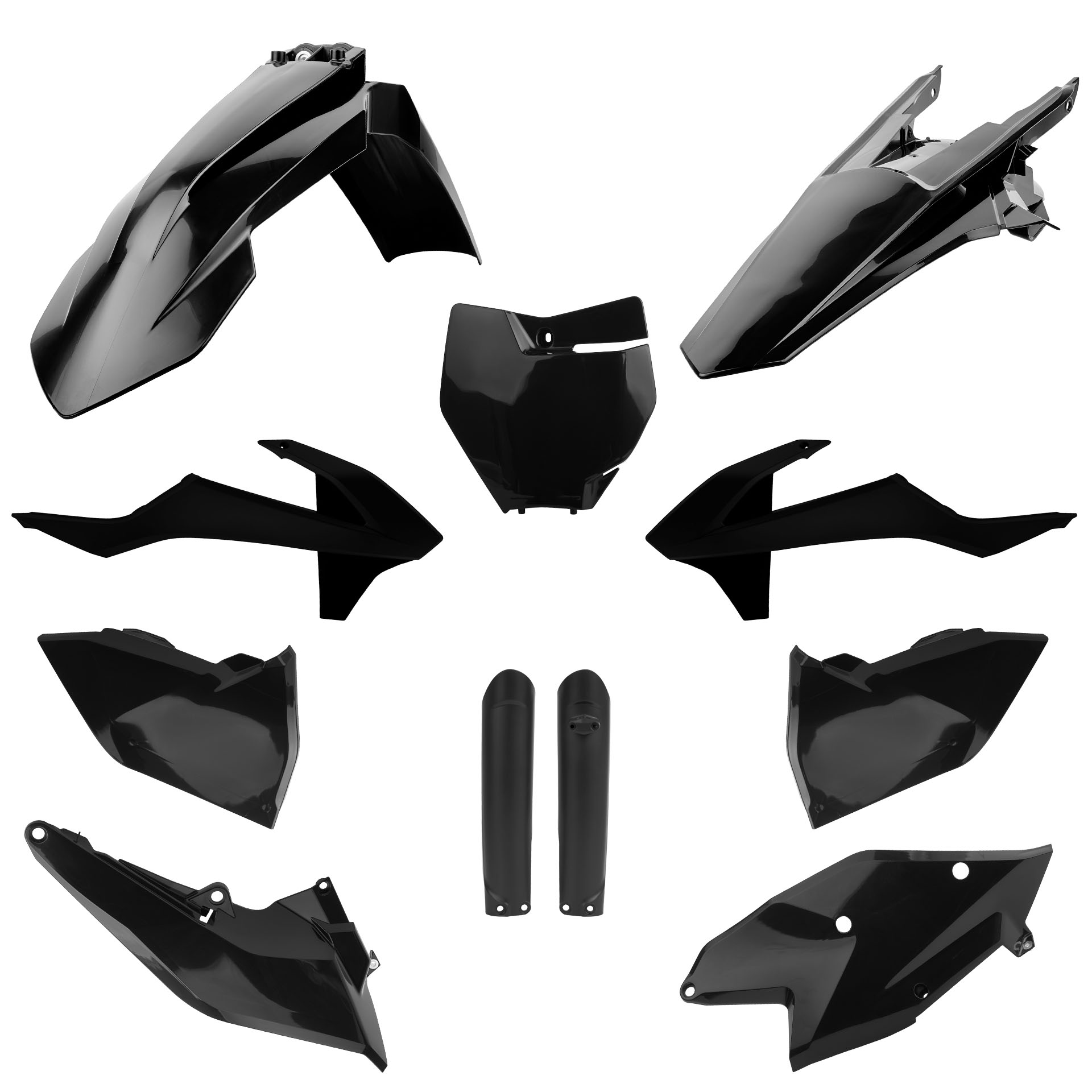 Plastic body kit POLISPORT 91454 Crni