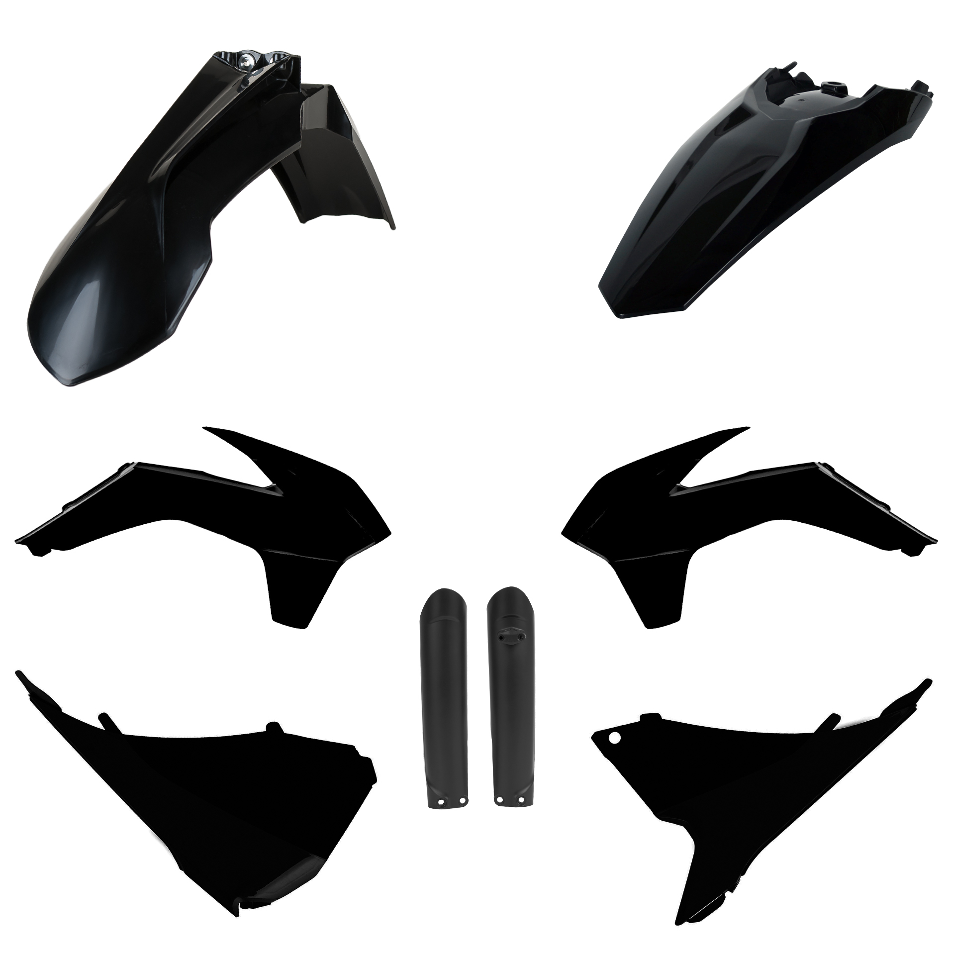 Plastic body kit POLISPORT 91468 Crni for KTM XC-W 300 2016