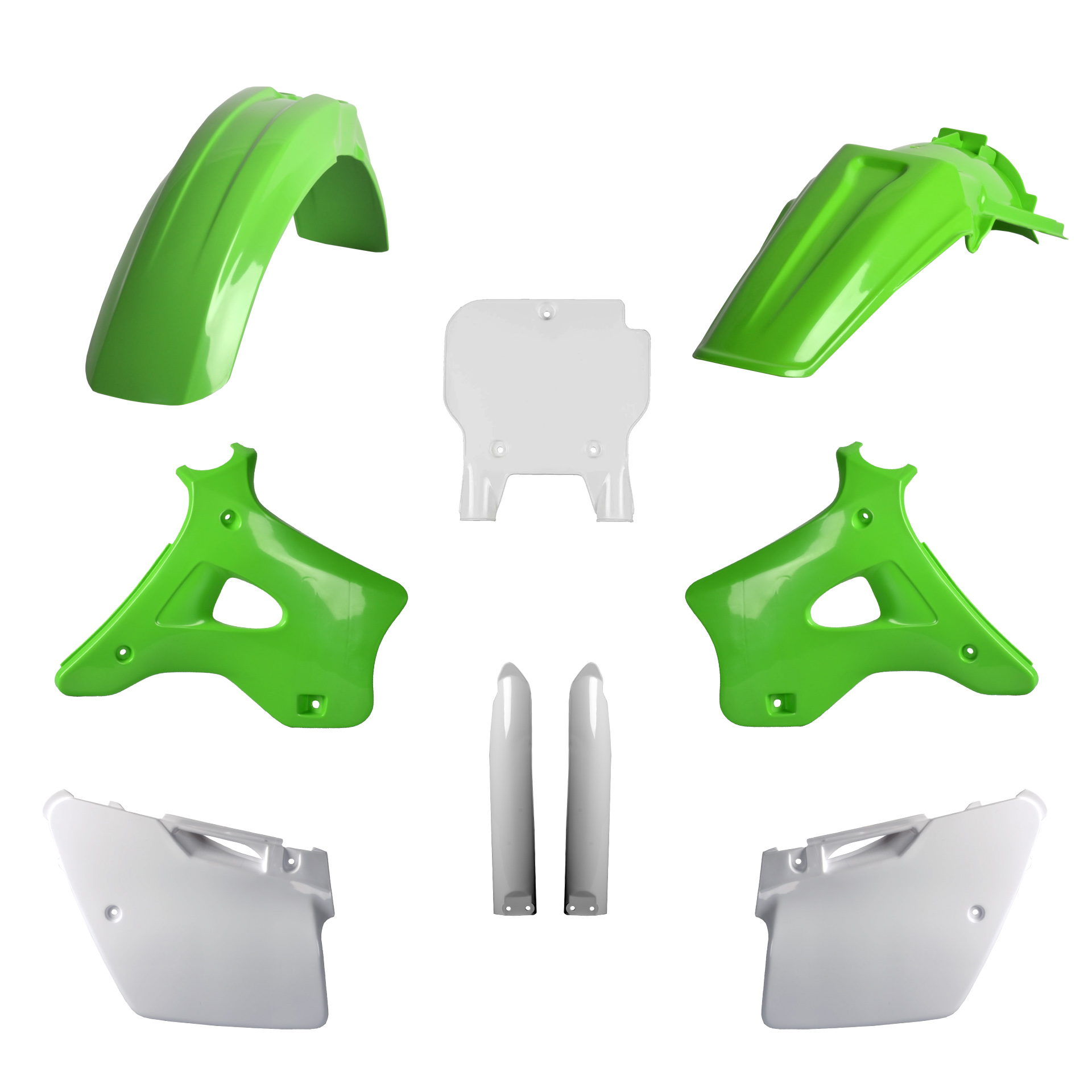 Plastic body kit POLISPORT 91474 OEM Color for KAWASAKI KX 125 1994-1995, KAWASAKI KX 250 2T 1994-1995