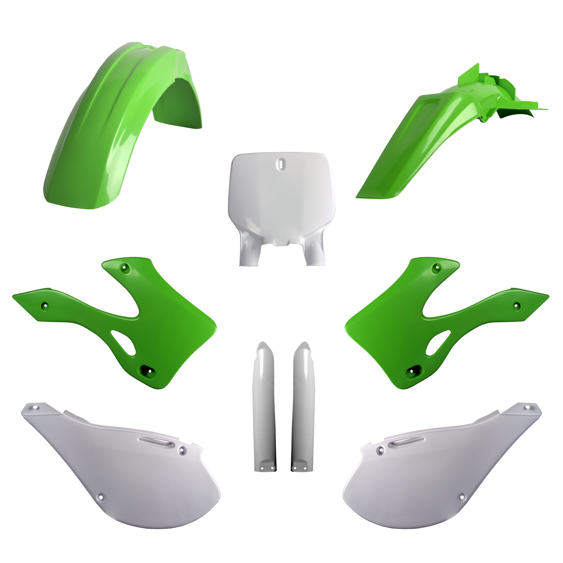 Plastic body kit POLISPORT 91477 OEM Color for KAWASAKI KX 125 1999-2002, KAWASAKI KX 250 2T 1999-2002