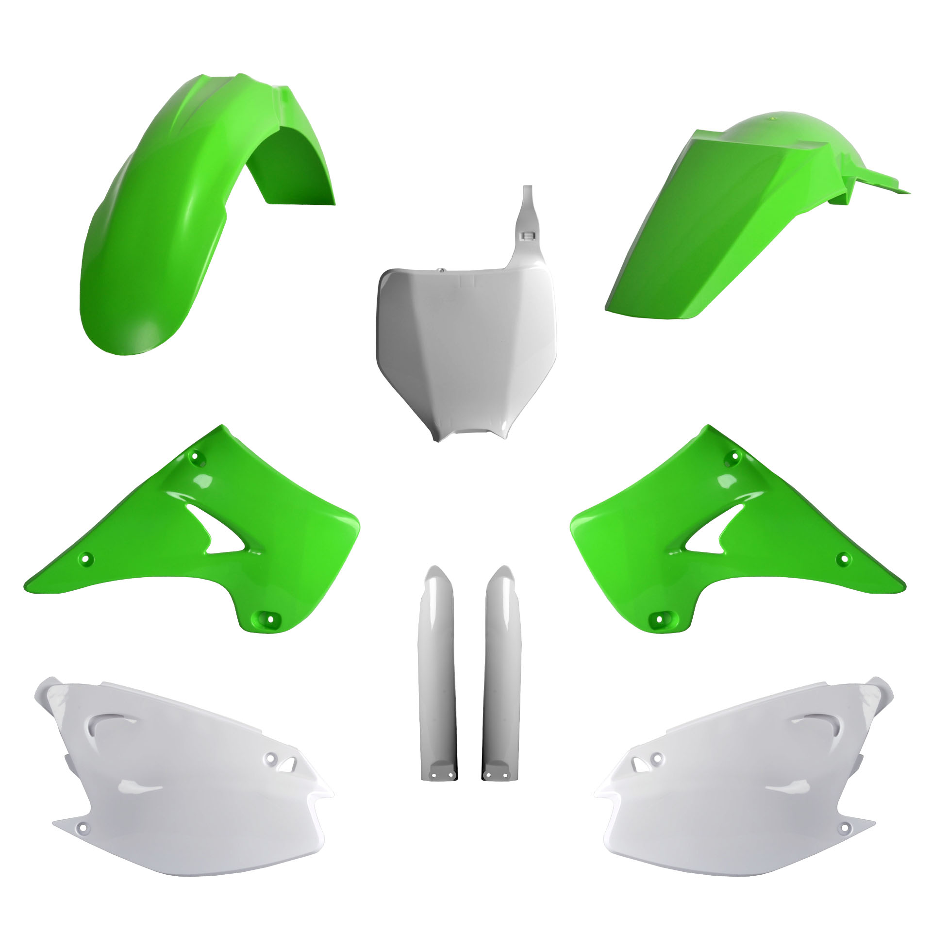 Plastic body kit POLISPORT 91479 OEM Color for KAWASAKI KX 125 2003, KAWASAKI KX 250 2T 2003