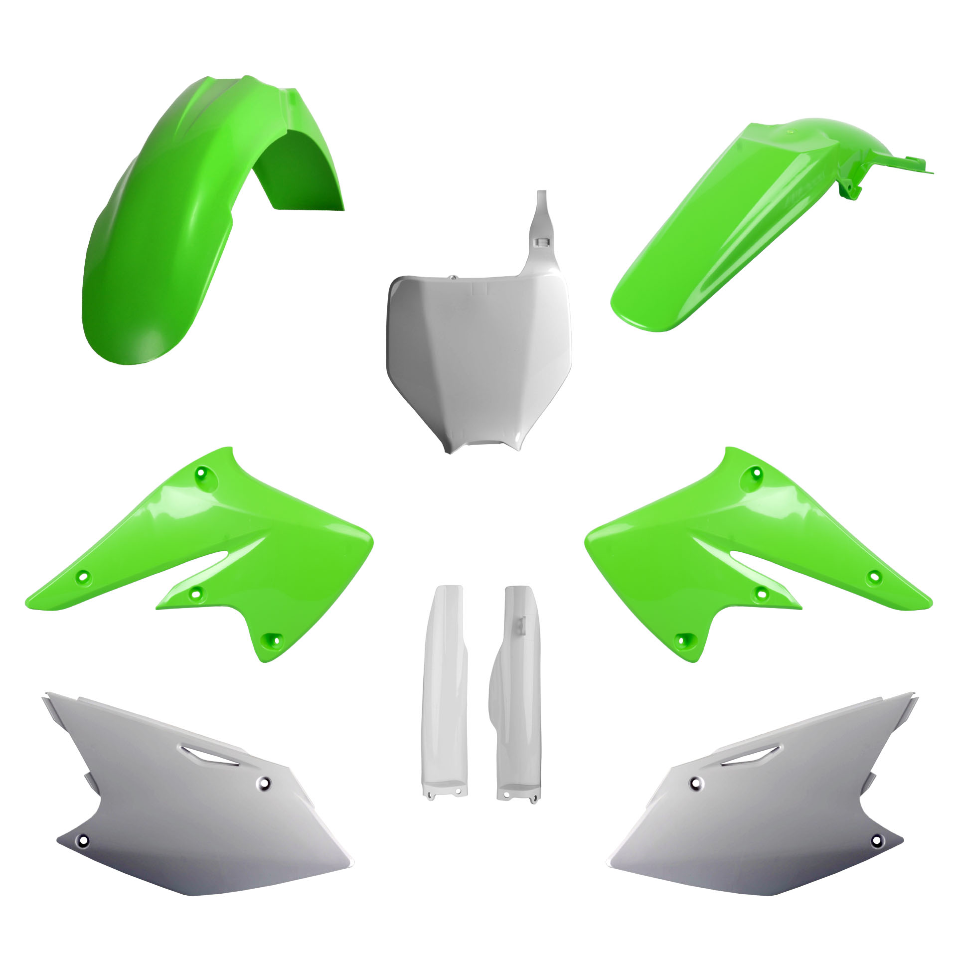Plastic body kit POLISPORT 91481 OEM Color for KAWASAKI KX 250 (F) 4T 2004-2005