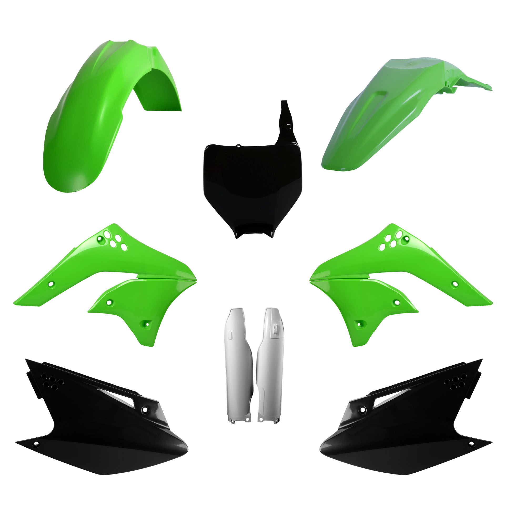 Plastic body kit POLISPORT 91482 OEM Color for KAWASAKI KX 250 (F) 4T 2006-2008