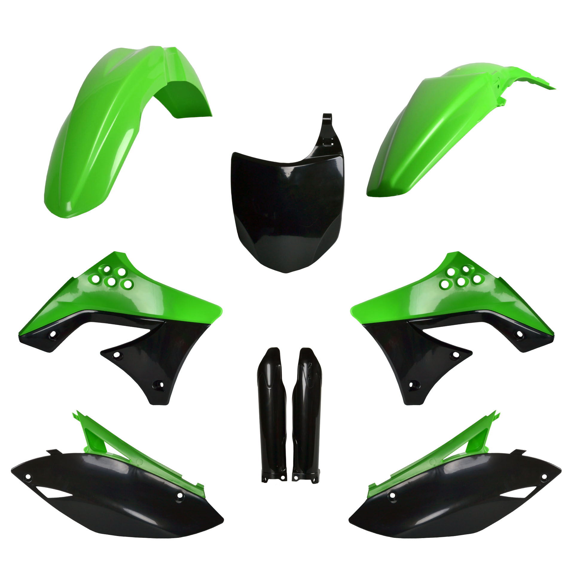 Plastic body kit POLISPORT 91483 OEM color 09 for KAWASAKI KX 250 (F) 4T 2009-2012